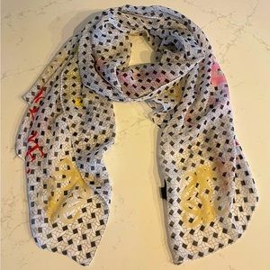 Vintage Loewe Silk Scarf Made in Italy